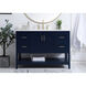 Aubrey 48 X 22 X 34 inch Blue Vanity Sink Set