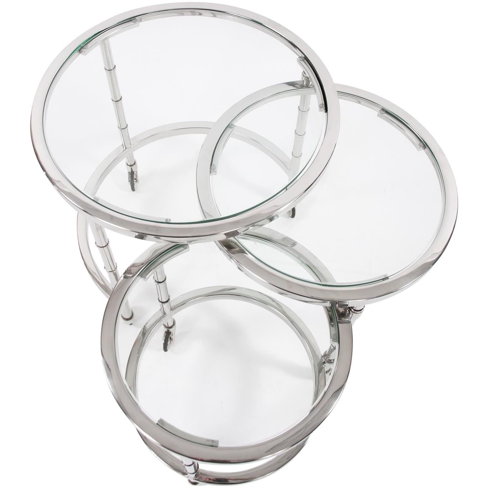 Carter Silver Bar Cart