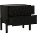 Misaki 24 X 24 inch Black Nightstand