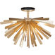 Confluence 6 Light 20 inch Piastra Gold Flush Mount Ceiling Light