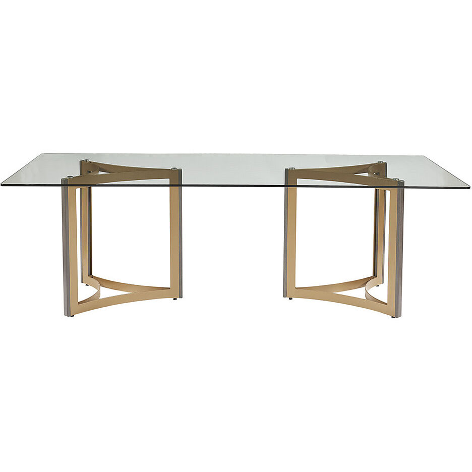Mendoza Gold Dining Table Base, Set Of 2