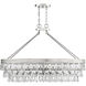 Windham 8 Light 38 inch Polished Nickel Linear Chandelier Ceiling Light
