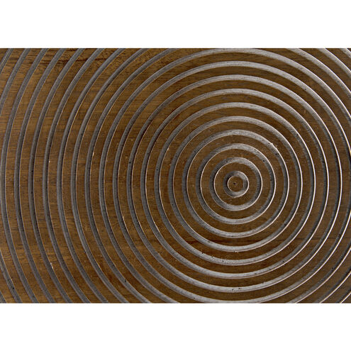 Saturn 29 X 28 inch Dark Walnut Side Table