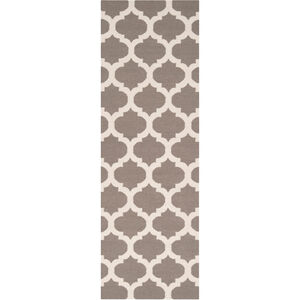 Frontier 96 X 30 inch Gray and Neutral Runner, Wool