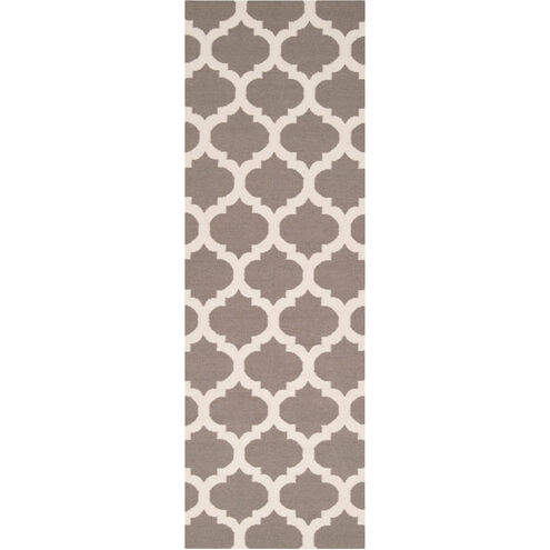 Frontier 96 X 30 inch Gray and Neutral Runner, Wool