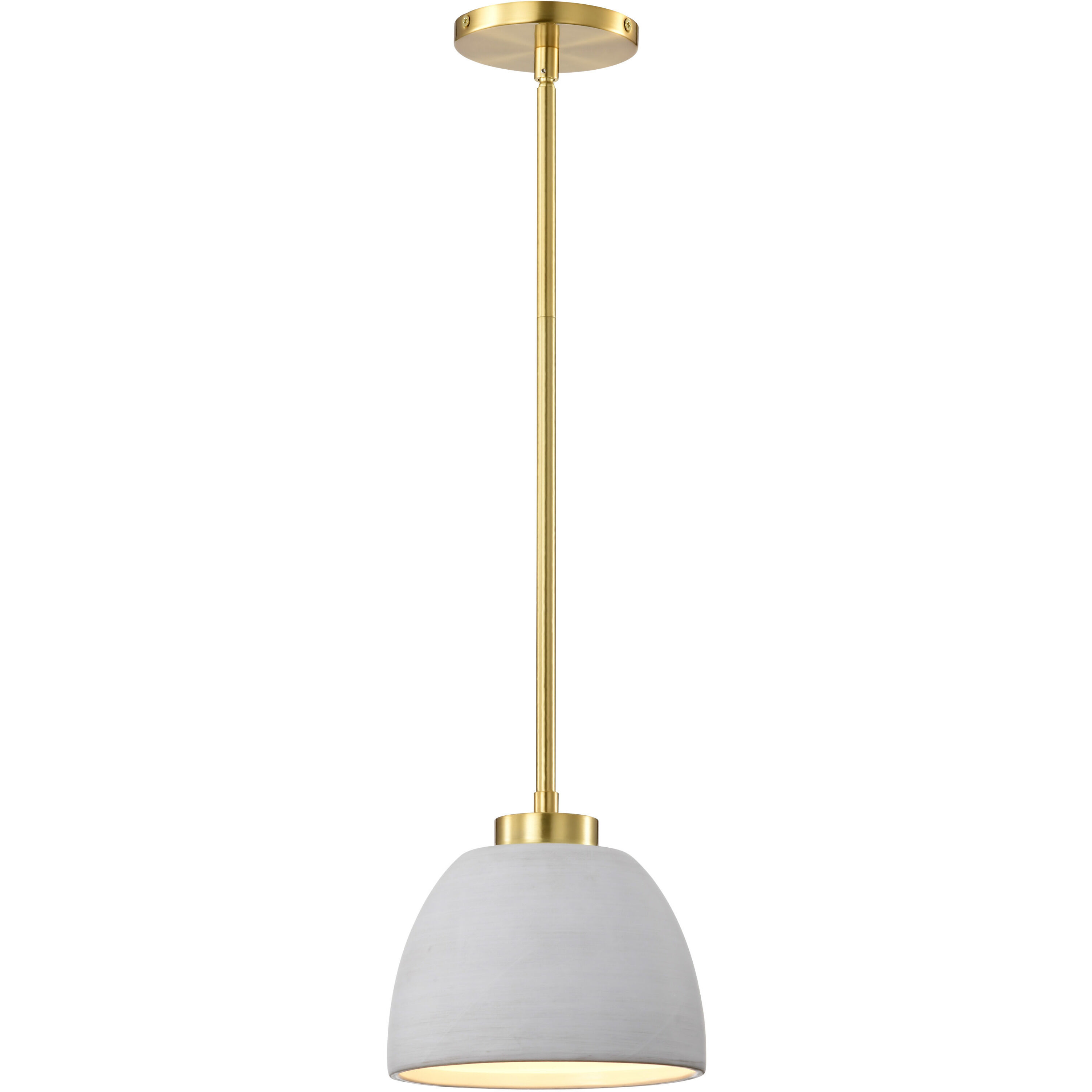 Collins 7.5 inch Brushed Brass Pendant Ceiling Light