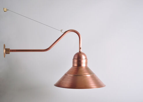 Barn 1 Light 18 inch Antique Copper Wall Sconce Wall Light