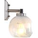 Yep Elliott Vanity Wall Light in Pewter, Clear Glass