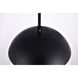 Eclipse 1 Light 10 inch Black Pendant Ceiling Light