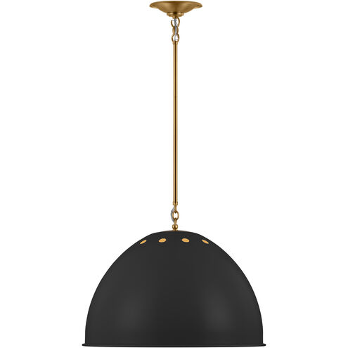 TOB by Thomas O'Brien Robbie 1 Light 20.38 inch Midnight Black Pendant Ceiling Light