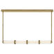 Cy LED 49.5 inch Lacquered Brass Chandelier Ceiling Light