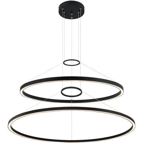 O'hara LED 40 inch Matte Black Chandelier Ceiling Light