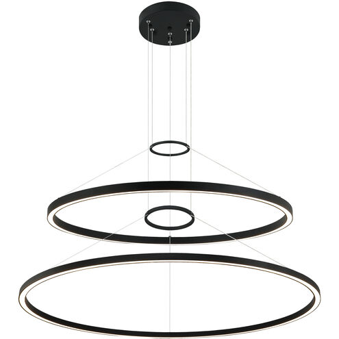 O'Hara LED 40 inch Matte Black Chandelier Ceiling Light