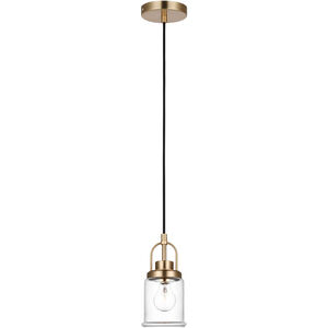Anders 1 Light 4.75 inch Satin Brass Mini-Pendant Ceiling Light