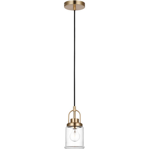 Anders 1 Light 4.75 inch Satin Brass Mini-Pendant Ceiling Light