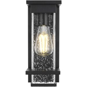 Harper 1 Light 12 inch Black Outdoor Wall Sconce