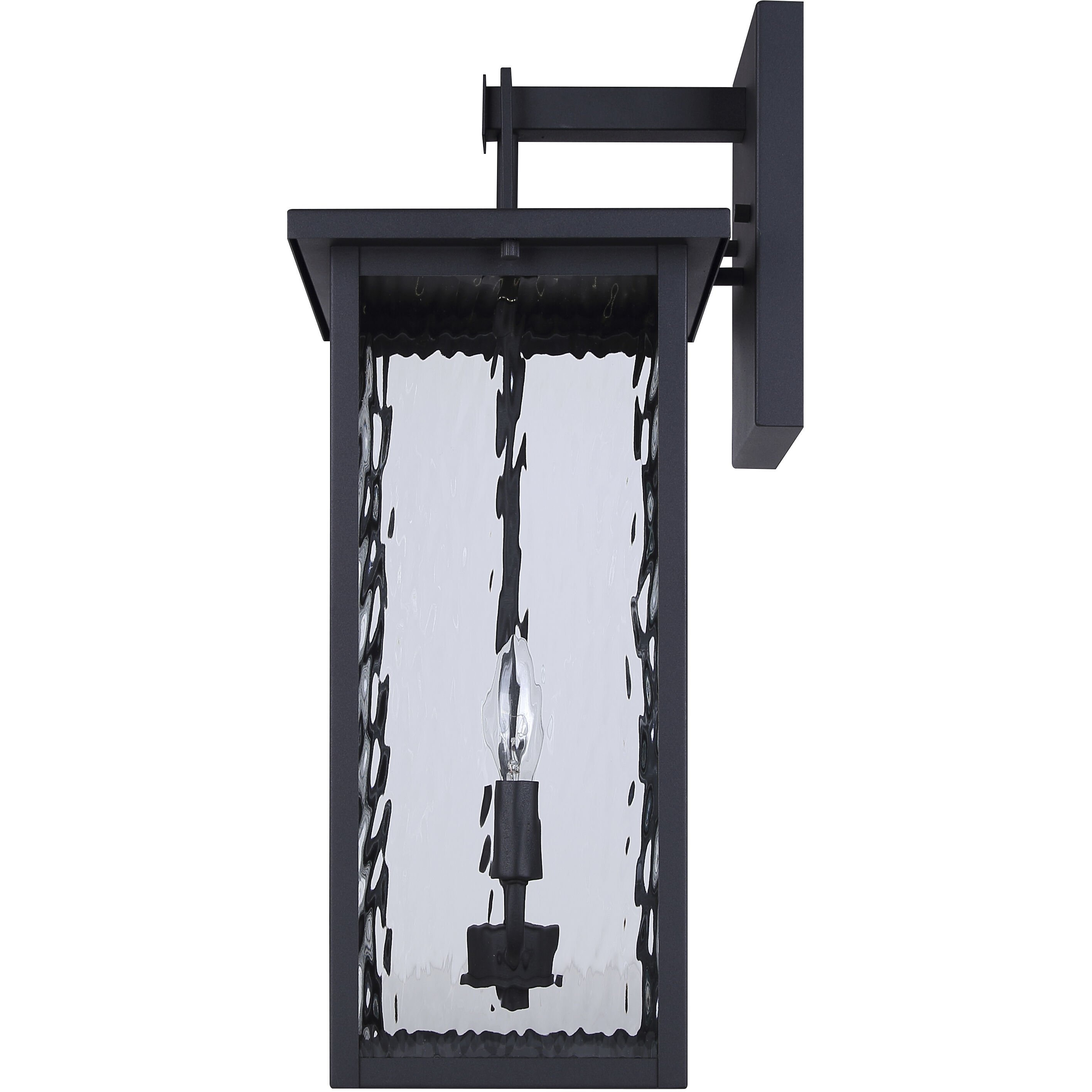 Shana 2 Light 22 inch Black Outdoor Wall Lantern