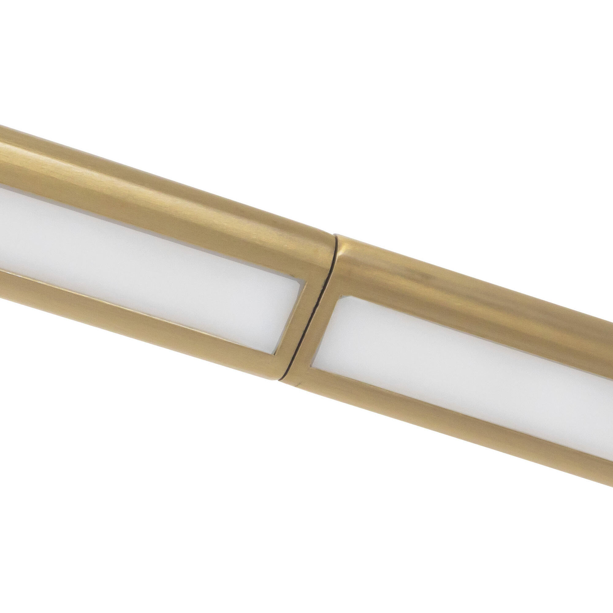 Thread 59.13 inch Brushed Gold Linear Pendant Ceiling Light in Remote Driver