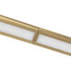 Thread 59.13 inch Brushed Gold Linear Pendant Ceiling Light in Remote Driver