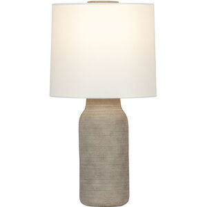 Stassi 26.5 inch 15.00 watt Aged Brass/Ceramic Stria Terra Table Lamp Portable Light