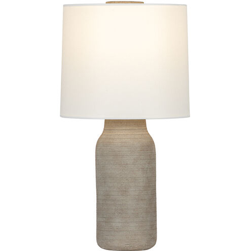Stassi 26.5 inch 15.00 watt Aged Brass/Ceramic Stria Terra Table Lamp Portable Light