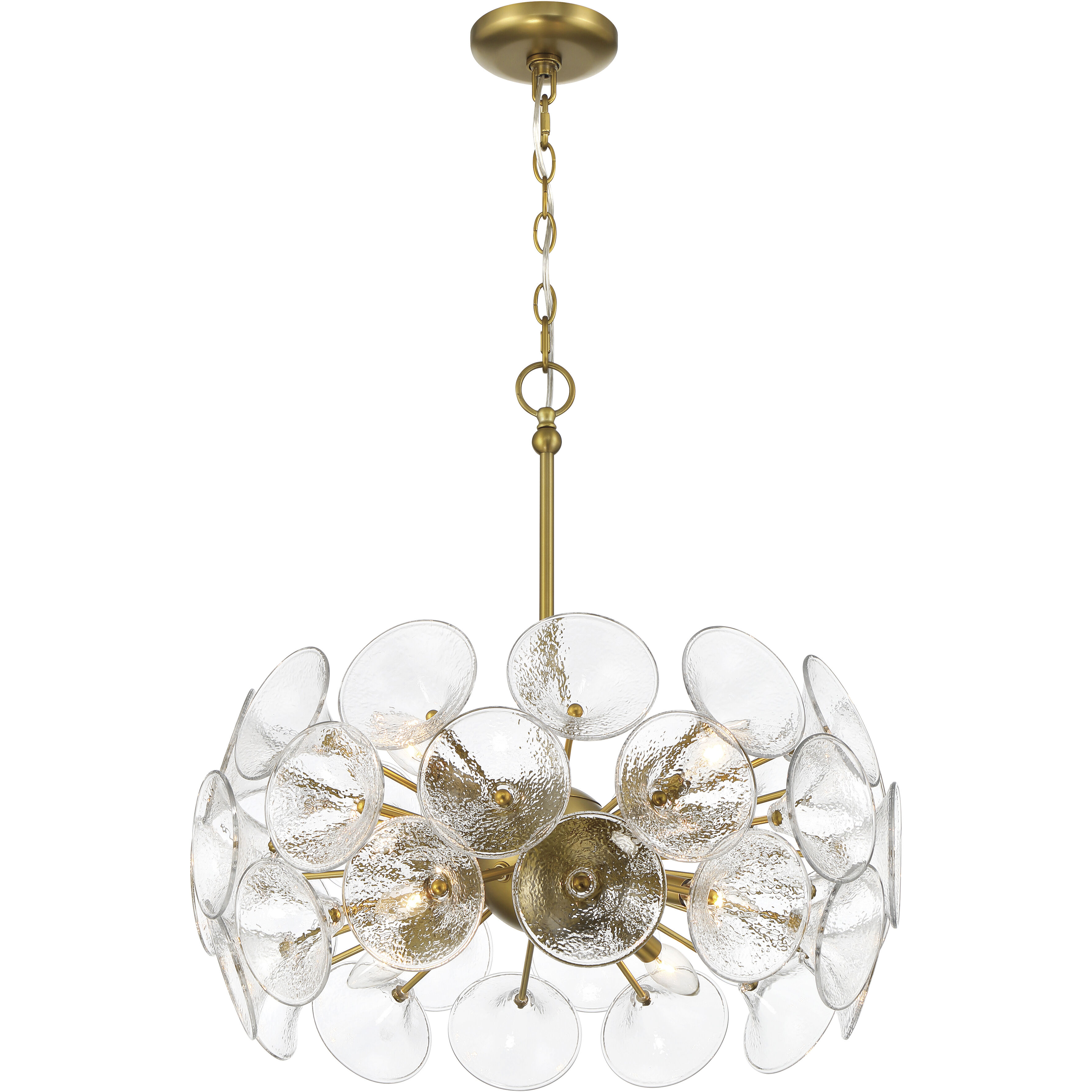 Winter 8 Light 22 inch Soft Brass Pendant Ceiling Light