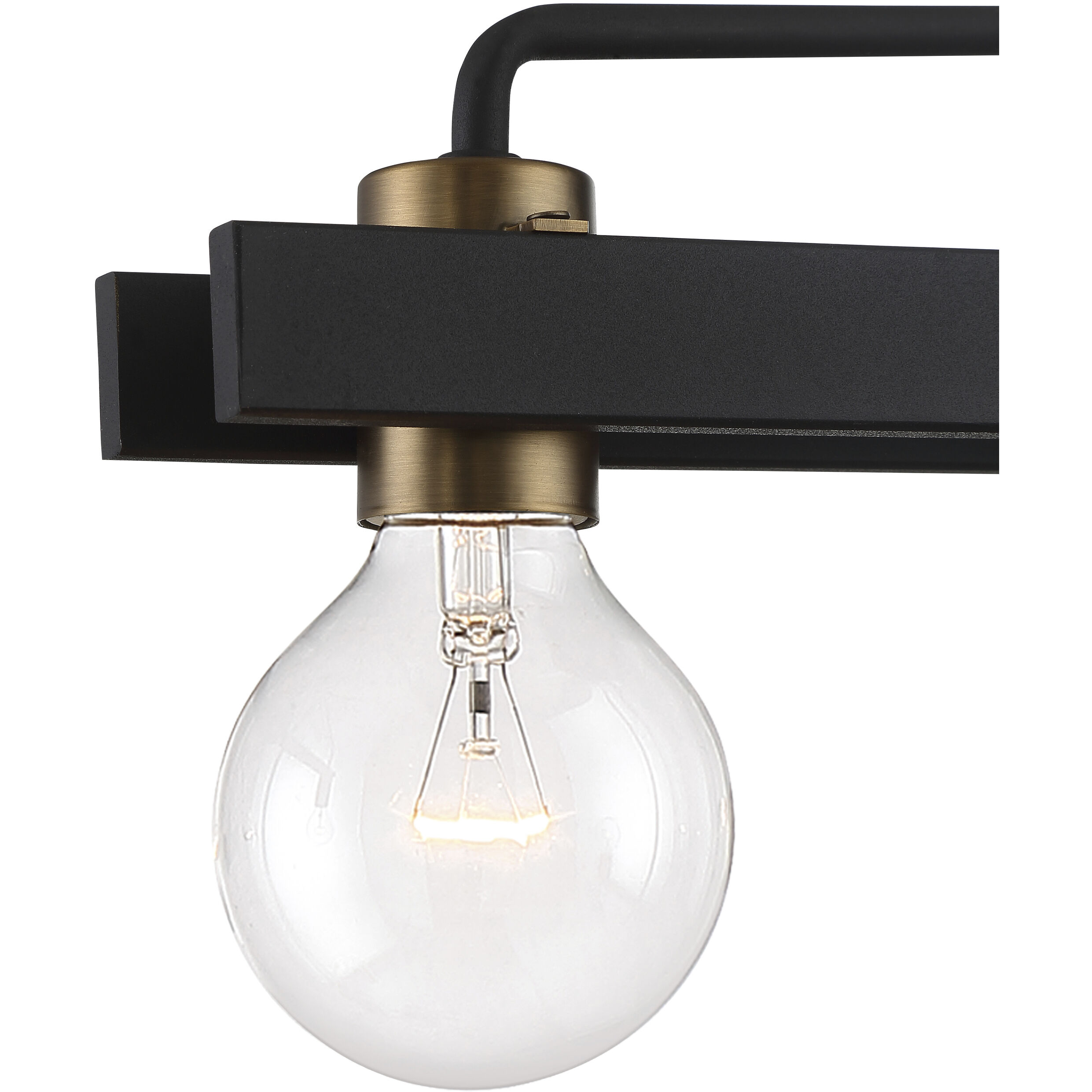 Ravella 4 Light 33 inch Black Bath Light Wall Light