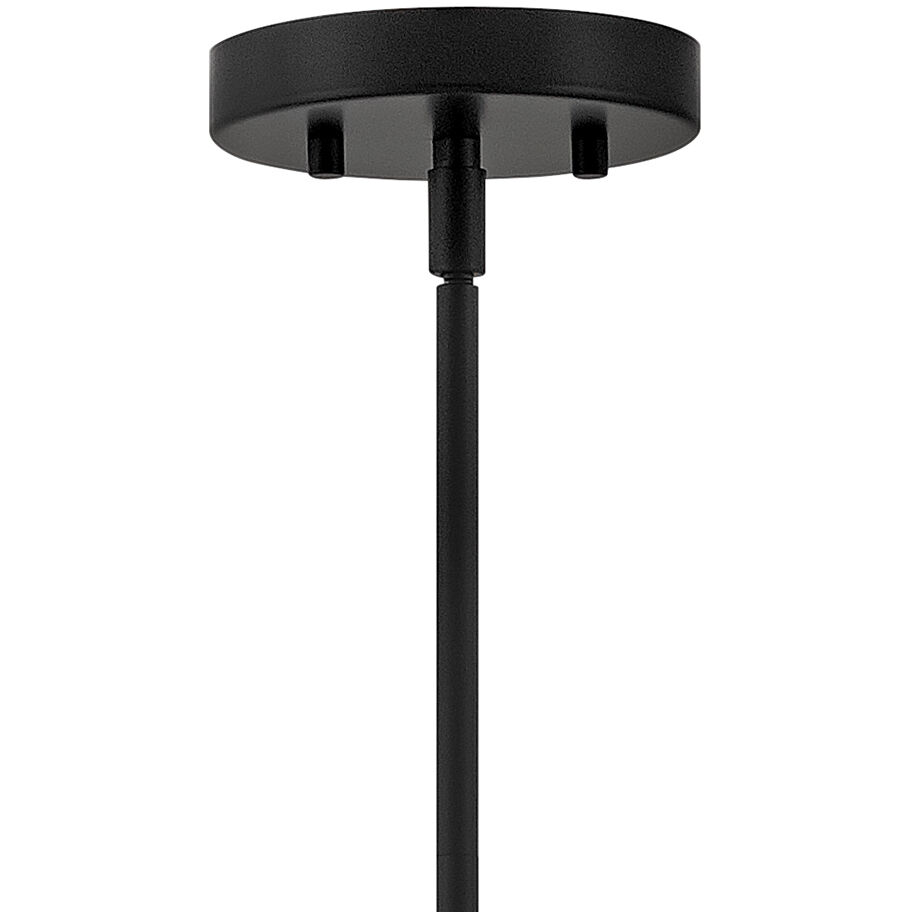 Maisie 1 Light 15 inch Black Pendant Ceiling Light in Clear