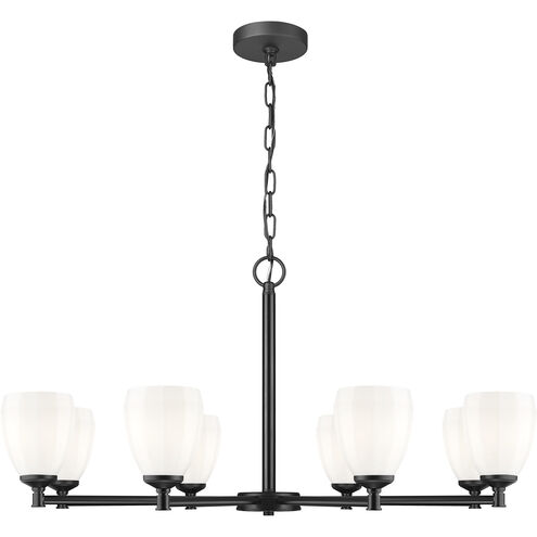 Oren 8 Light 42 inch Matte Black Chandelier Ceiling Light