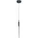 Scepter LED 4.75 inch Black Chrome Mini Pendant Ceiling Light in Bubble