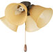 Universal 4 Light Antique Bronze Fan Light Kit in Alabaster Glass
