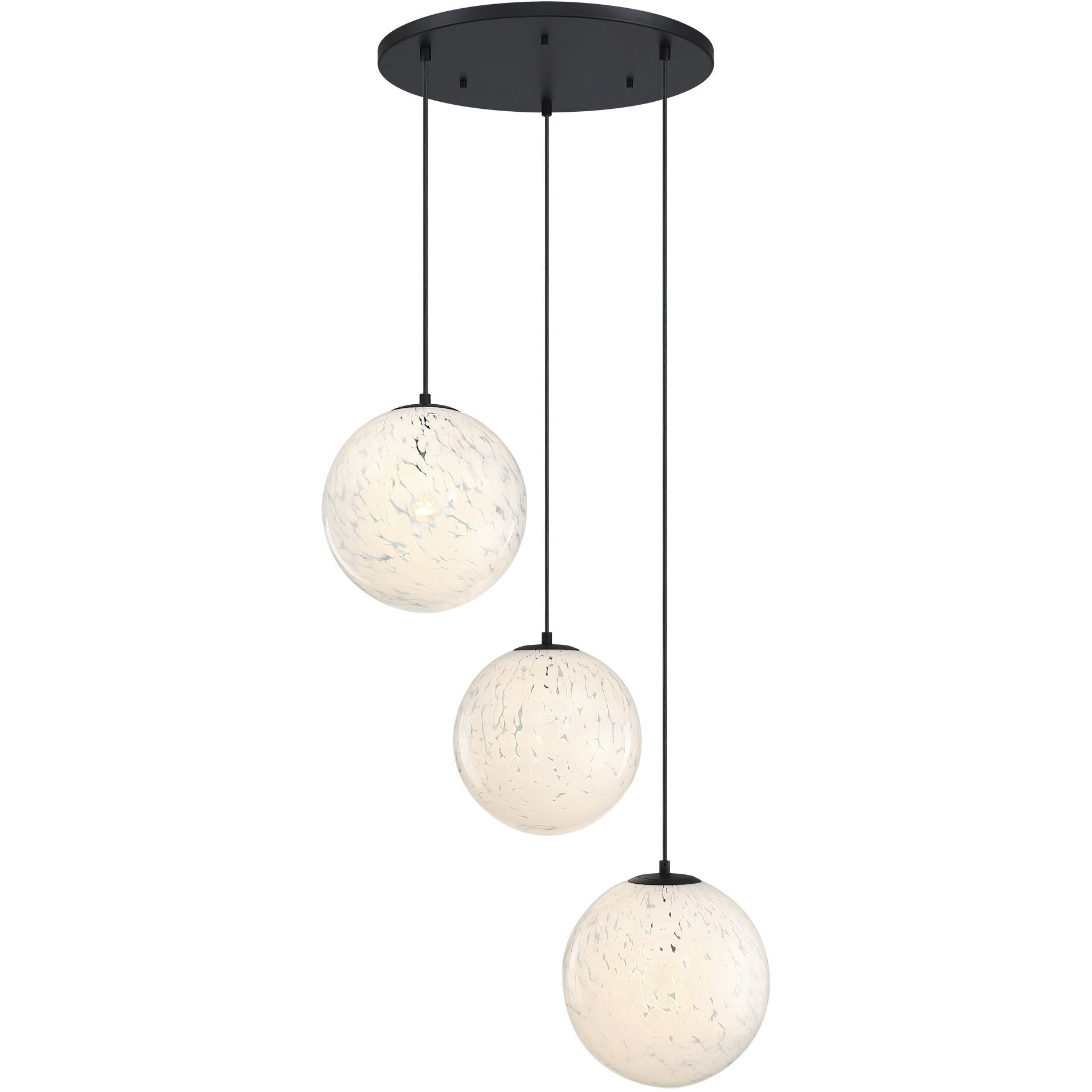 Circo LED 28 inch Matte Black Chandelier Ceiling Light