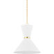 Enid 2 Light 22 inch Aged Brass Pendant Ceiling Light