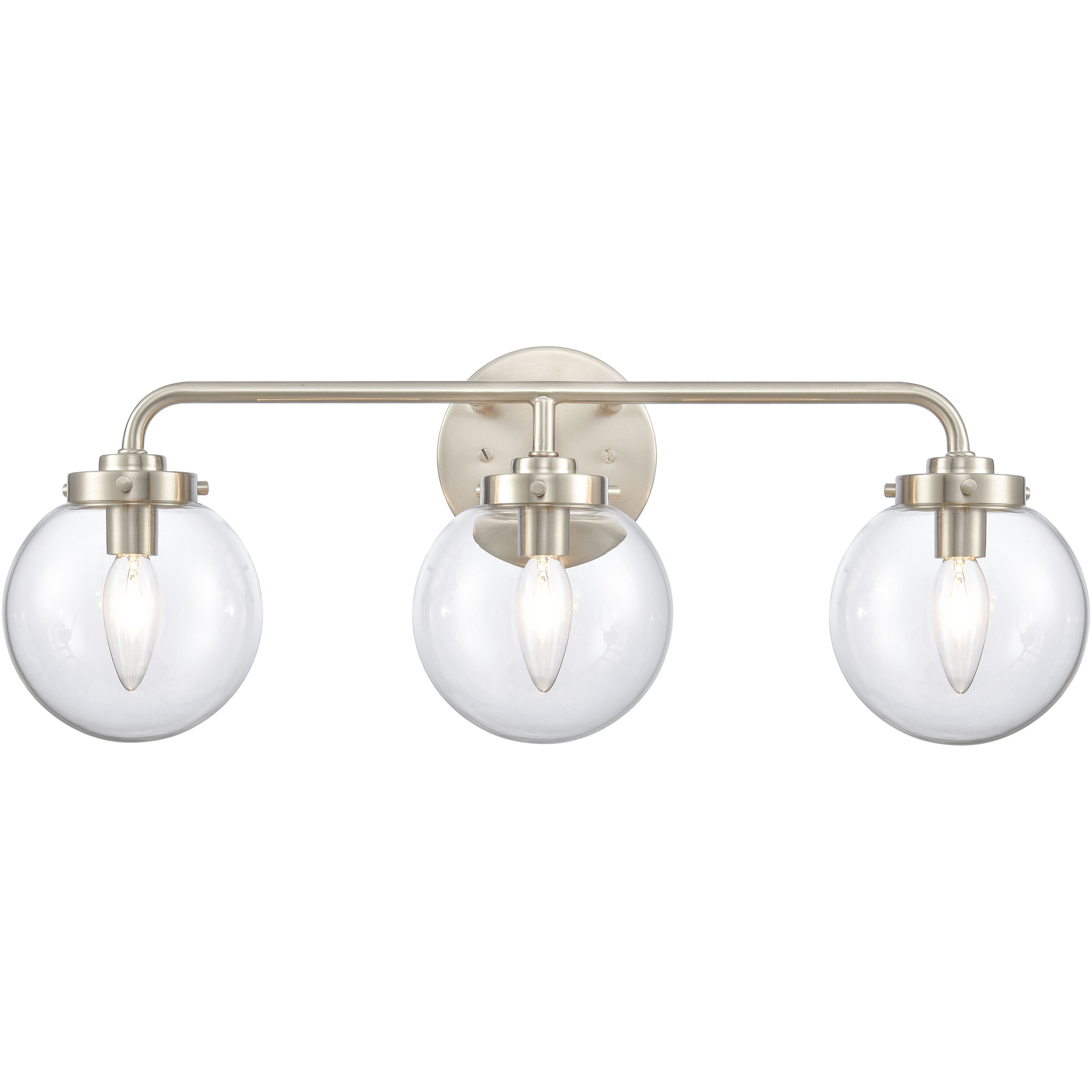 Fairbanks 3 Light 23.25 inch Brushed Nickel Vanity Light Wall Light