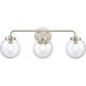 Fairbanks 3 Light 23.25 inch Brushed Nickel Vanity Light Wall Light