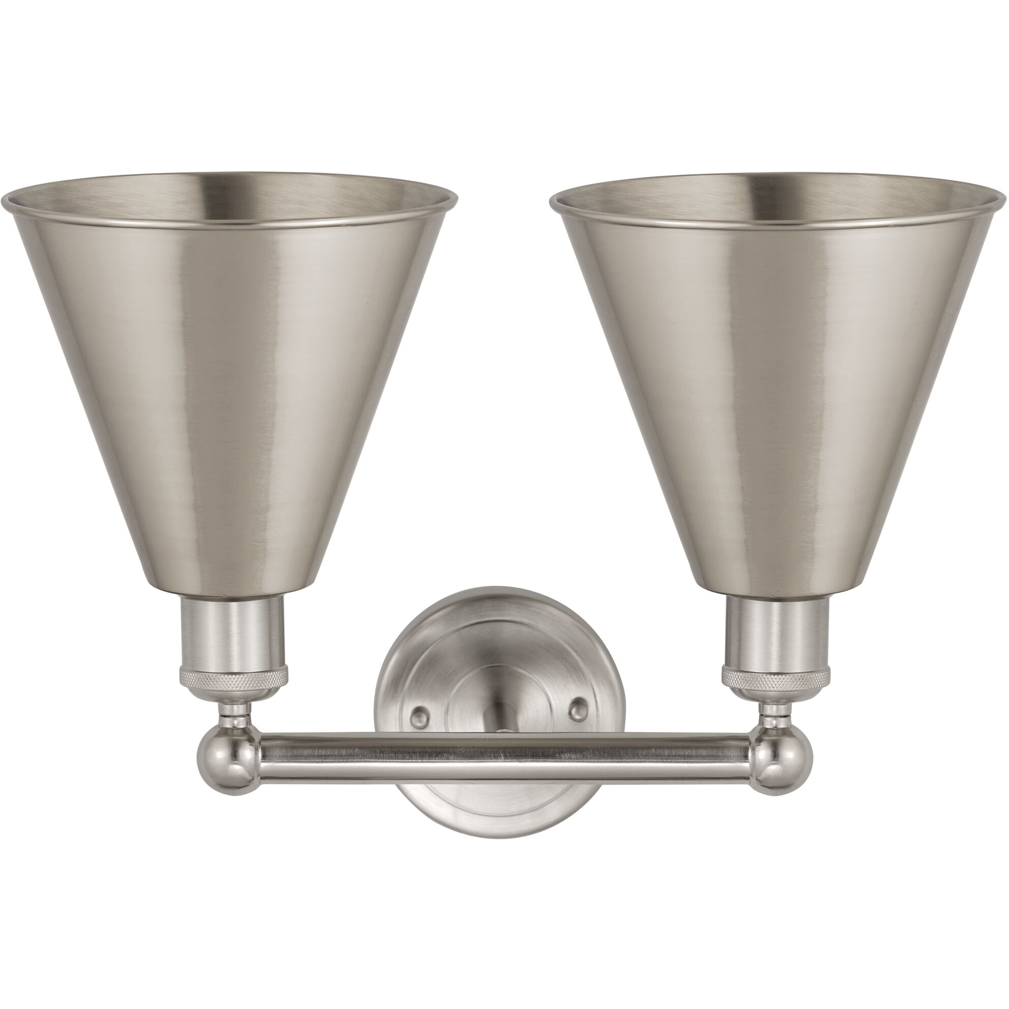 Ballston Cone 2 Light 17 inch Satin Nickel Bath Vanity Light Wall Light