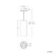 Metropolis 1 Light 5 inch Brushed Nickel Mini Pendant Ceiling Light in 13in.