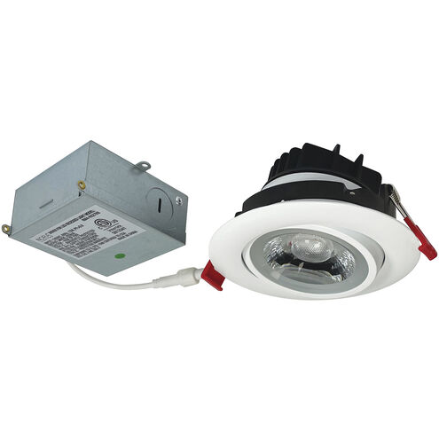 M4 Matte Powder White Round Adjustable Gimbal