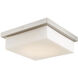 Gibraltar LED 14 inch Brushed Nickel Flush Mount Ceiling Light