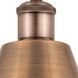 Ballston Cone LED 8 inch Antique Copper Sconce Wall Light