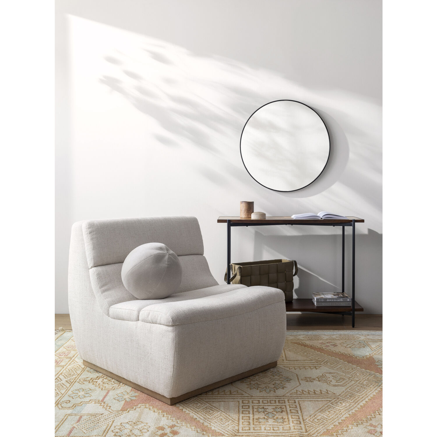 Barber White / Gray Lounger