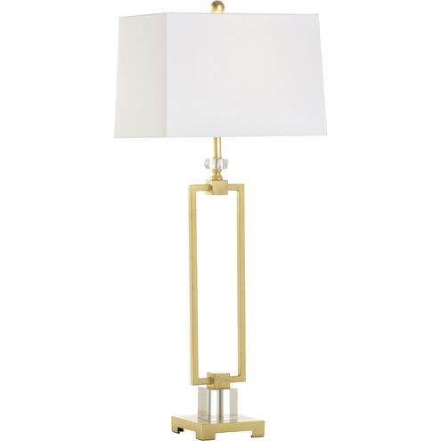Serene 26 inch 100.00 watt Gold Table Lamp Portable Light