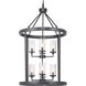 Gresham 8 Light 24 inch Graphite Foyer Pendant Ceiling Light, Design Series
