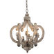 Signature 6 Light 20.5 inch Antique White Pendant Ceiling Light