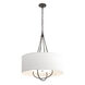 Loop 4 Light 28 inch Oil Rubbed Bronze and Natural Iron Pendant Ceiling Light in Oil Rubbed Bronze/Natural Iron, Natural Anna