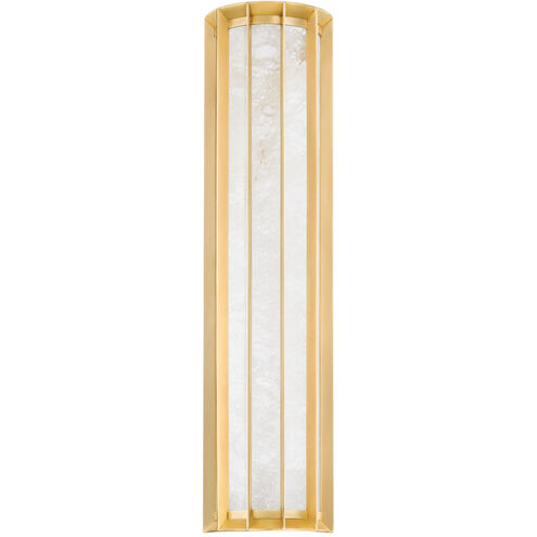 Leda LED 6 inch Vintage Brass ADA Wall Sconce Wall Light