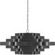 Bailey 6 Light 48 inch French Black/Contemporary Gold Leaf Chandelier Ceiling Light