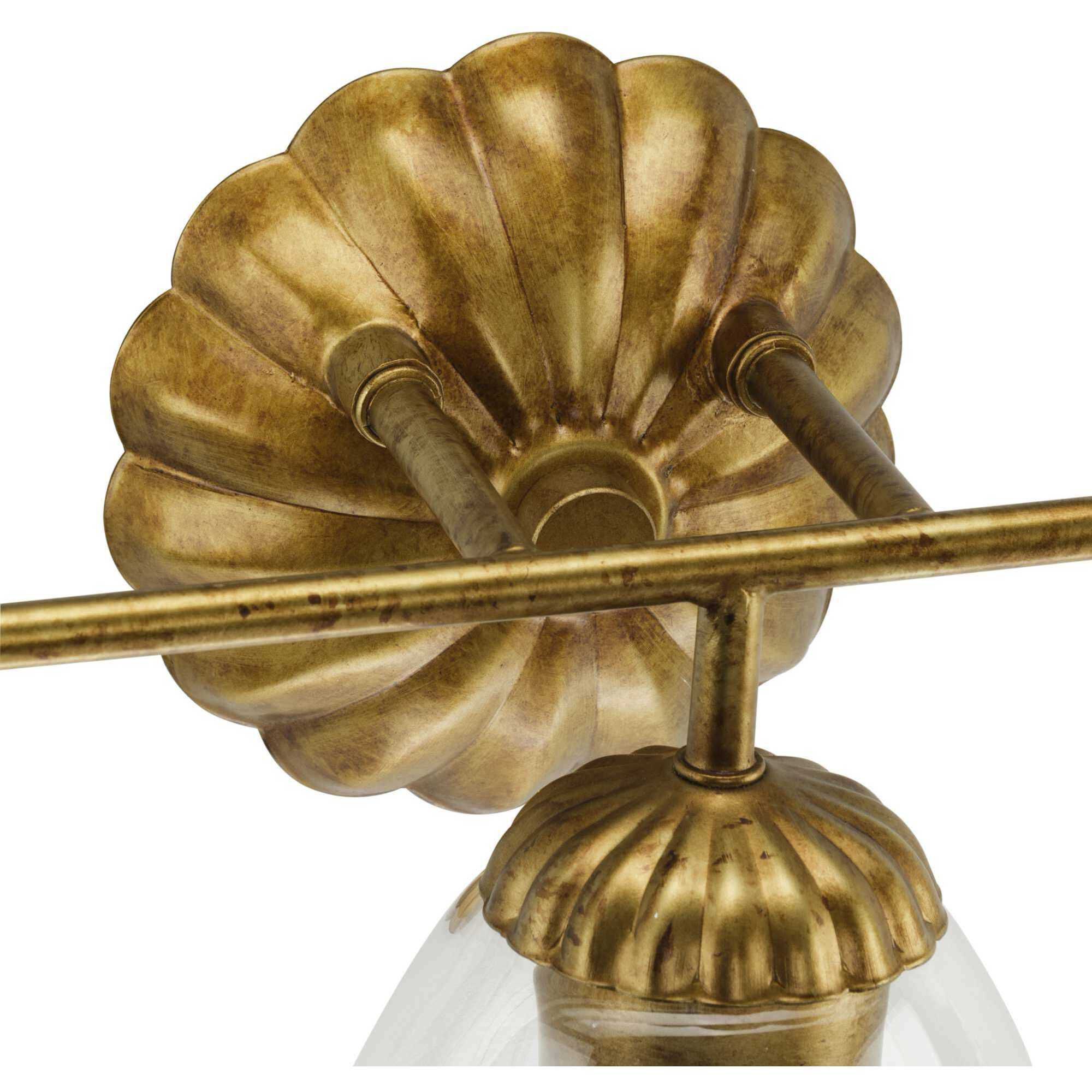 Quillan 3 Light 23.87 inch Gold Ombre Bathroom Vanity Light Wall Light