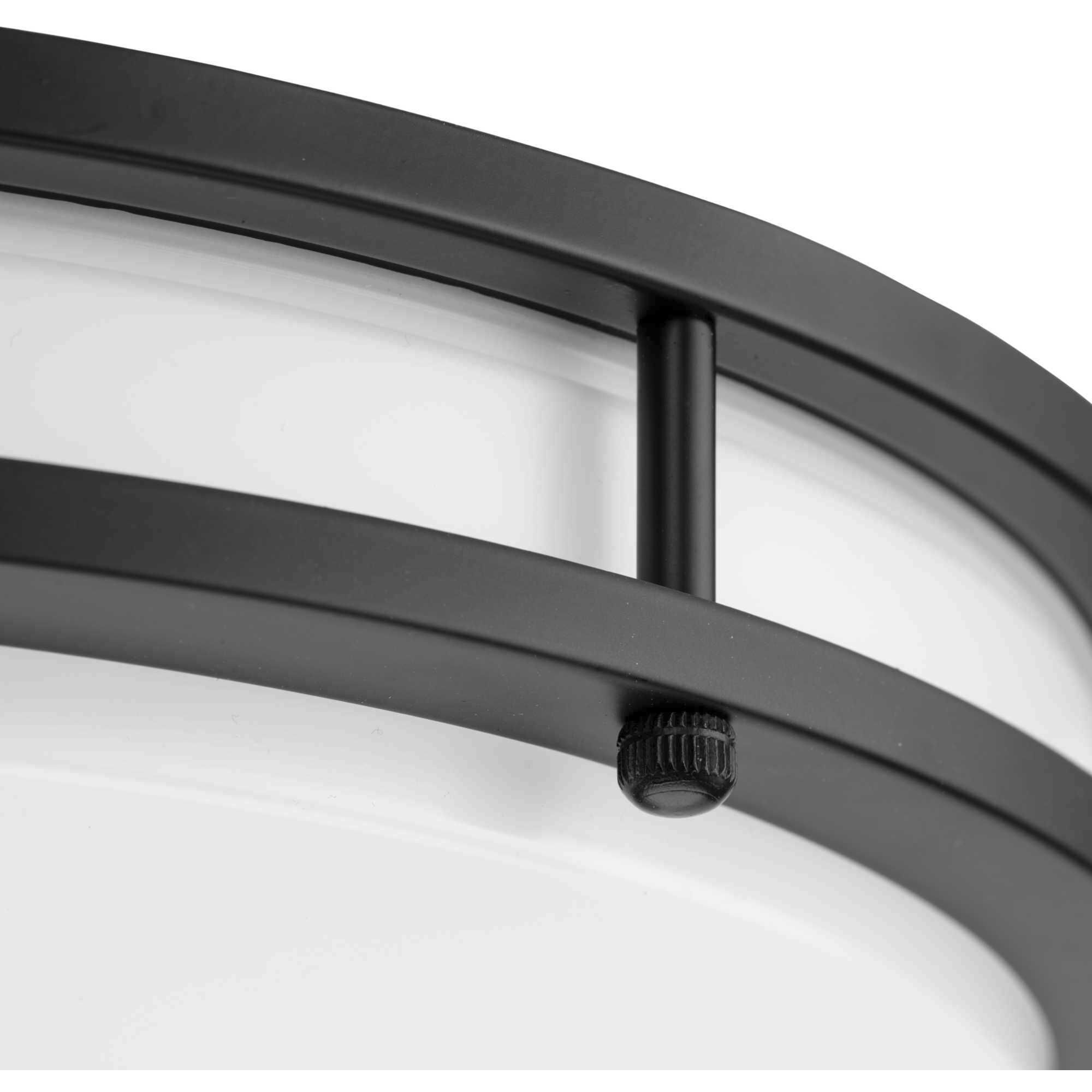 Abide LED LED 14 inch Matte Black Flush Mount Ceiling Light, Medium, Progress LED