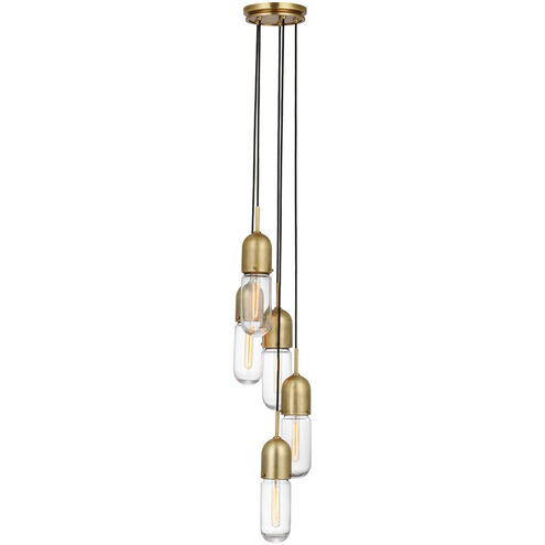 Thomas O'Brien Junio LED 9.25 inch Hand-Rubbed Antique Brass Pendant Ceiling Light